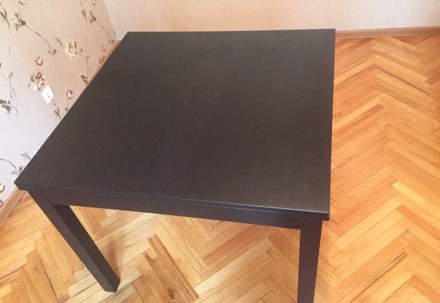 Раздвижной стол, коричнево-чёрный бьюрста Икеа