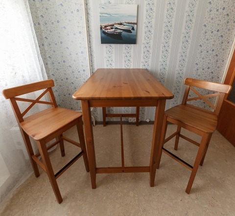  барный стол ikea и барные стулья