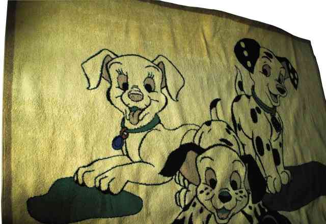 Ковер с рисунком "3 щенка-далматинца"