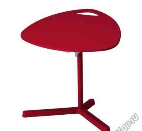 Ikea стол для ноутбука красный, реальное фото