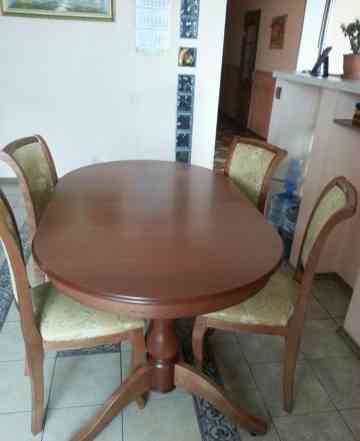 новый кухонный стол с 4 стульями (раск-ой)