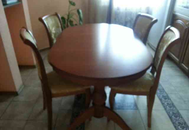  новый кухонный стол с 4 стульями (раск-ой)