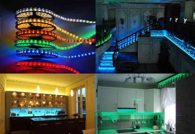 Комплекты RGB лент для декоративной подсветки