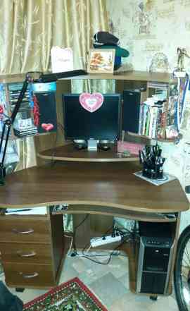  коричневый компьютерный стол