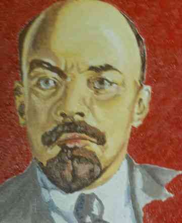 Картина В. И. Ленин Холст/масло