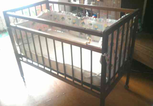 Матрас 120х60 + детская кроватка, бесплатно