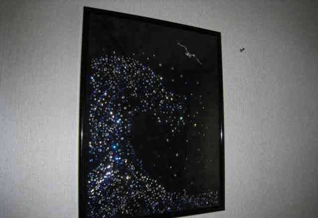 Картина, инкрустированная кристаллами Swarovski