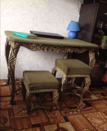  алюминиевые стол и стулья в стиле "Рококо"