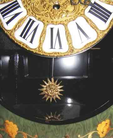 Старинные четвертные часы Буль(редкие)