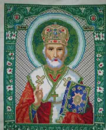 Икона Св. Николая Чудотворца (крестиком)