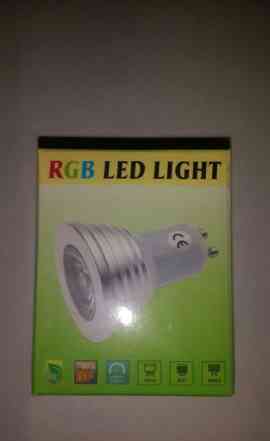 RGB LED лампочка с ду (E27, новая)