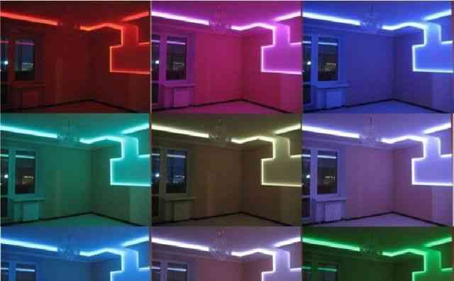 LED светодиодная подсветка RGB с пультом ик