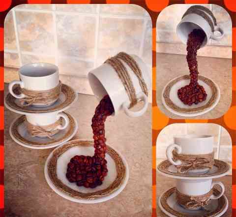 Парящая чашка кофе на заказ