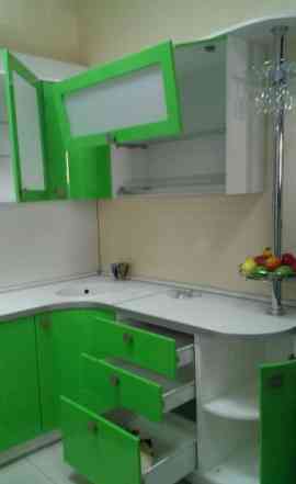 Набор кухонной мебели фасады эмаль зеленое яблоко