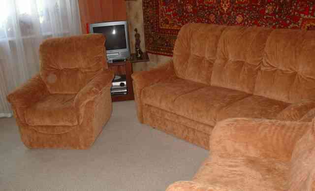 Экологичная мебель (комплект) диван и два кресла