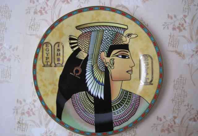 Тарелка декоративная настенная. Египетские мотивы