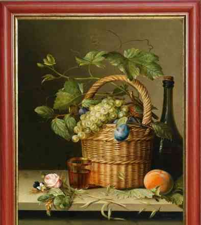 Картина на холсте "Натюрморт с вином "