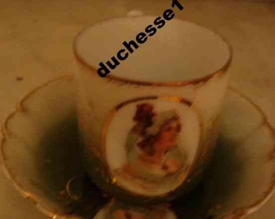 Чашка с блюдцем антиквариат 19 век Гарднер