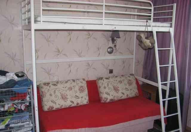 Кровать-чердак ikea тромсо в комплекте с матрасом