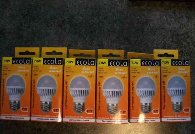 Лампа светодиодная (шар) Ecola 7.0W
