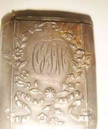 Коробок для спичек серебро 1910 год