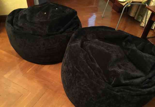 Кресло-мешок Black Velvet XXL (2 штуки)