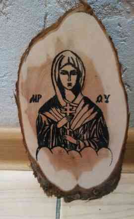 Икона Богородица, Святой Николай на можжевельнике