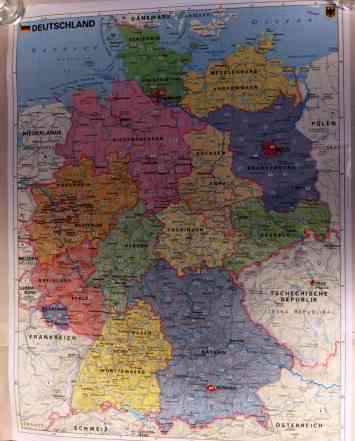 Политическая карта Германии