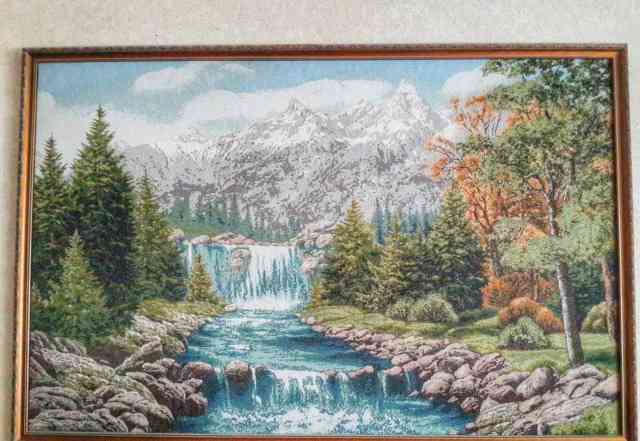 Картина гобелен "Водопад"