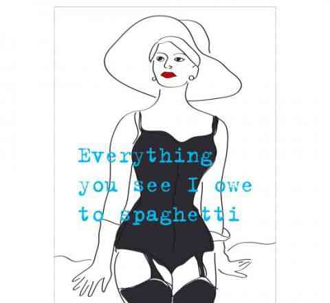 Огромный постер с Софи Лорен(картон)