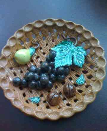 Интерьерная керамическая тарелка 2. Узбекистан