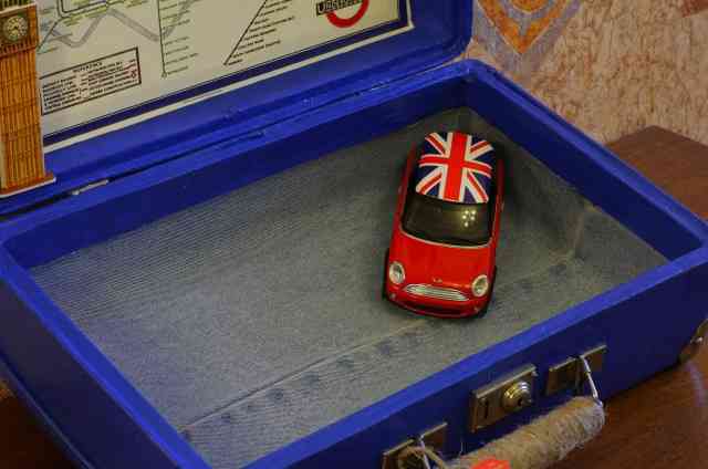 Винтажный чемодан в британском стиле