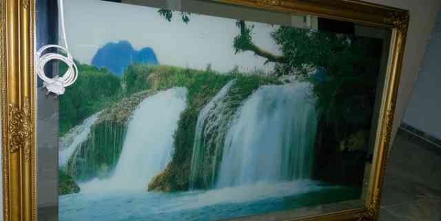 Картина-светильник " водопад"
