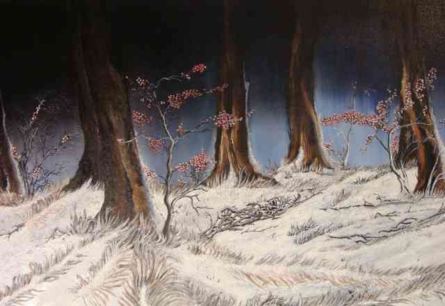 Картинка, Зима в лесу