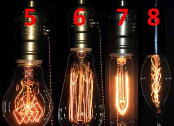 Винтажные ретро лампочки Эдисона (11 видов)