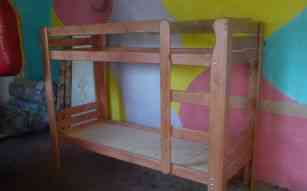 2 ярусная деревянная кровать