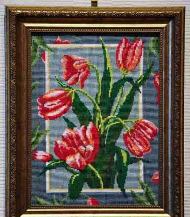 Вышивка крестом "Тюльпаны"