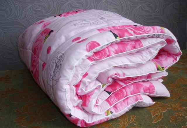 Теплое 2-х спальное одеяло, холлофайбер