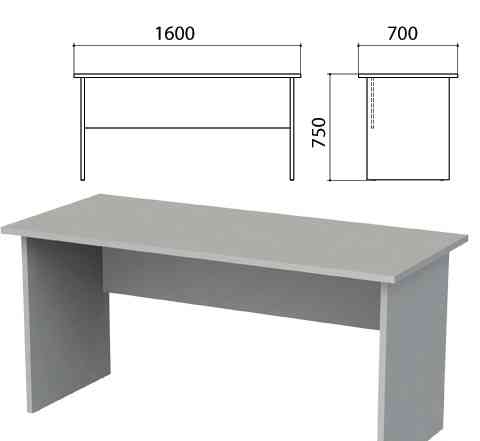Стол офисный, серый