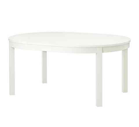 Бьюрста Раздвижной стол, белый Ikea