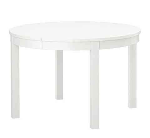 Бьюрста Раздвижной стол, белый Ikea