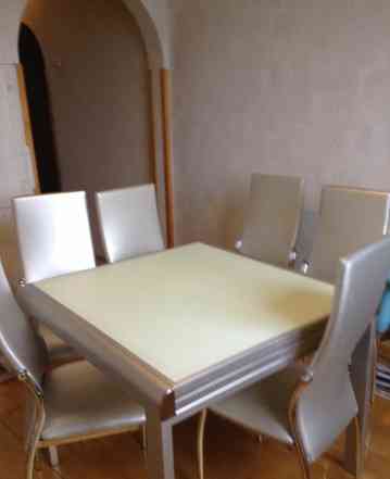 Стол со стульями (6шт) для кухни