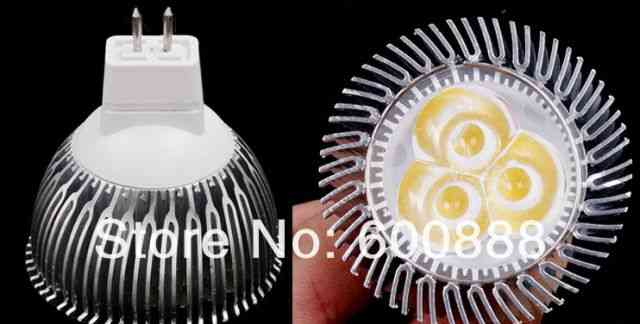 Светодиодные лампы MR16 3W для спотов
