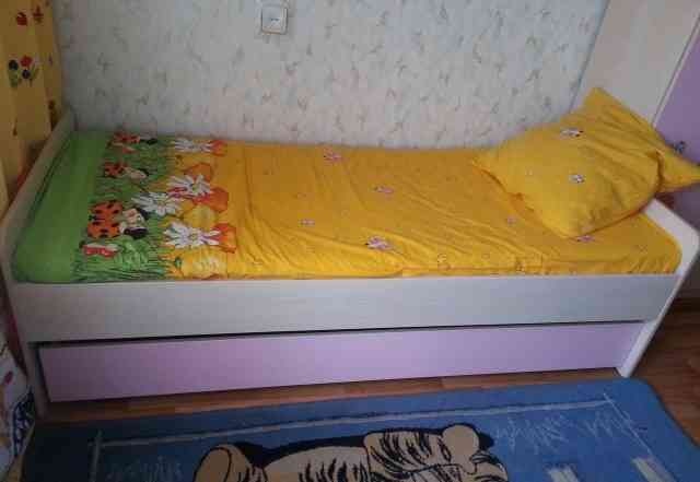 Комплект кровать + шкаф (детский)