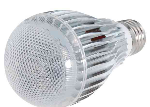 Светодиодная лампа (LED) Е27 9Вт, шар матовый