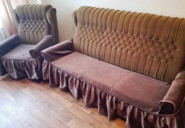  комплект кресло+ диван-диван/кровать