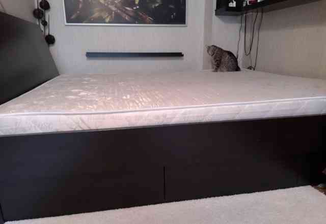 Кровать ikea 200x180 с матрасом Аскона