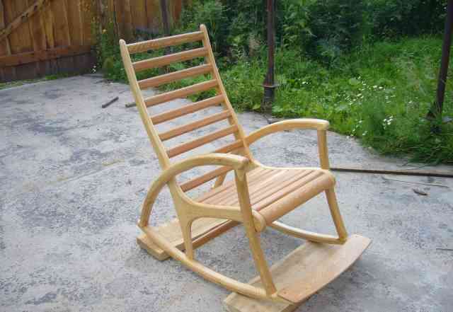 Кресло качалка из лиственницы и кедра