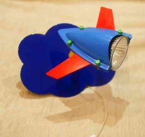 Светильник в детскую Самолет LightOn GU1050-1R
