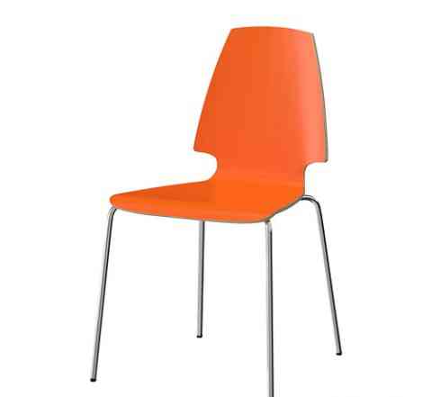 Сиденье со спинкой вильмар Икея, оранжевое (стул)